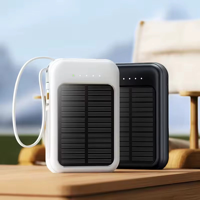20000mAh Solar Power Bank Portable Fast USB LED Charger for iPhone, Android | 2025 New Design