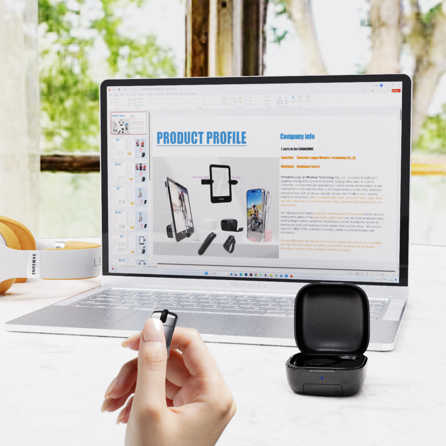 Wireless Mini Finger Mouse Optical Bluetooth Rechargeable Touchpad for Laptop iPhone Android Tablet PC