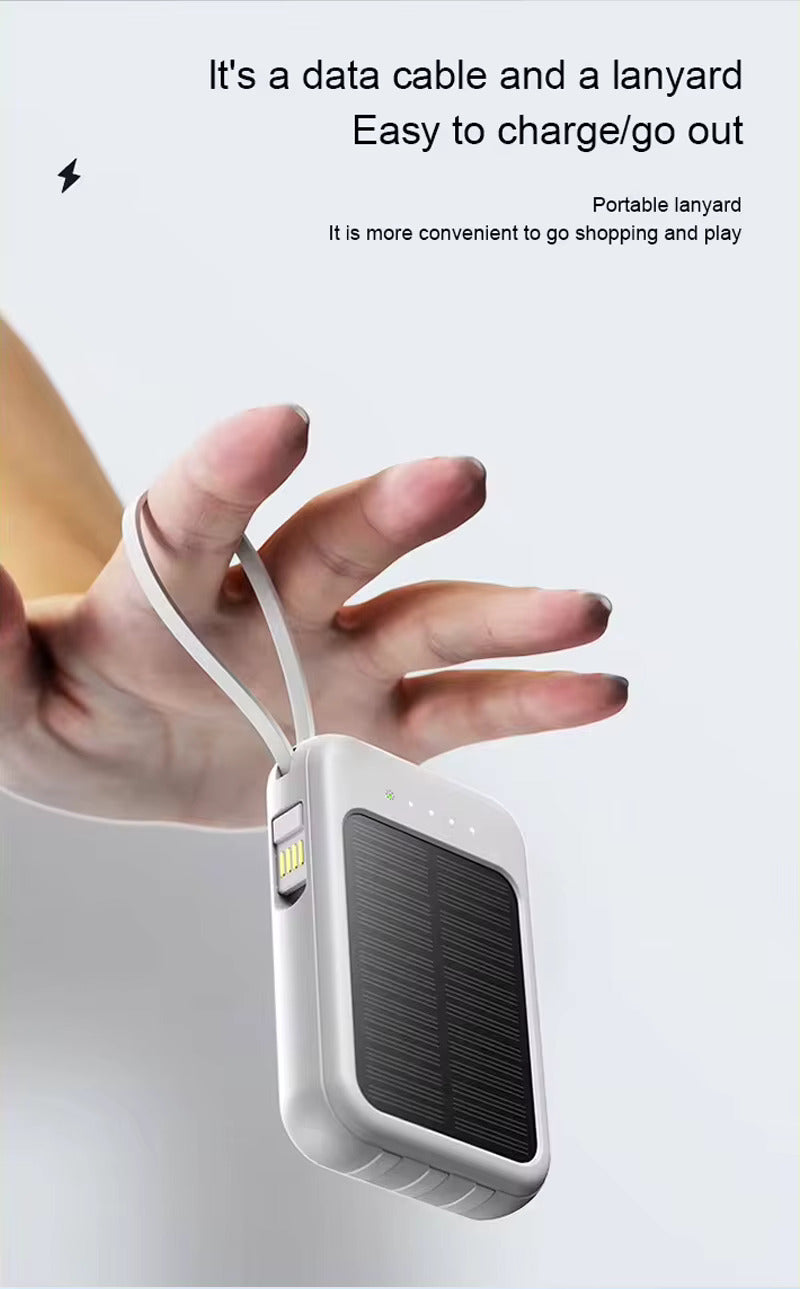 20000mAh Solar Power Bank Portable Fast USB LED Charger for iPhone, Android | 2025 New Design