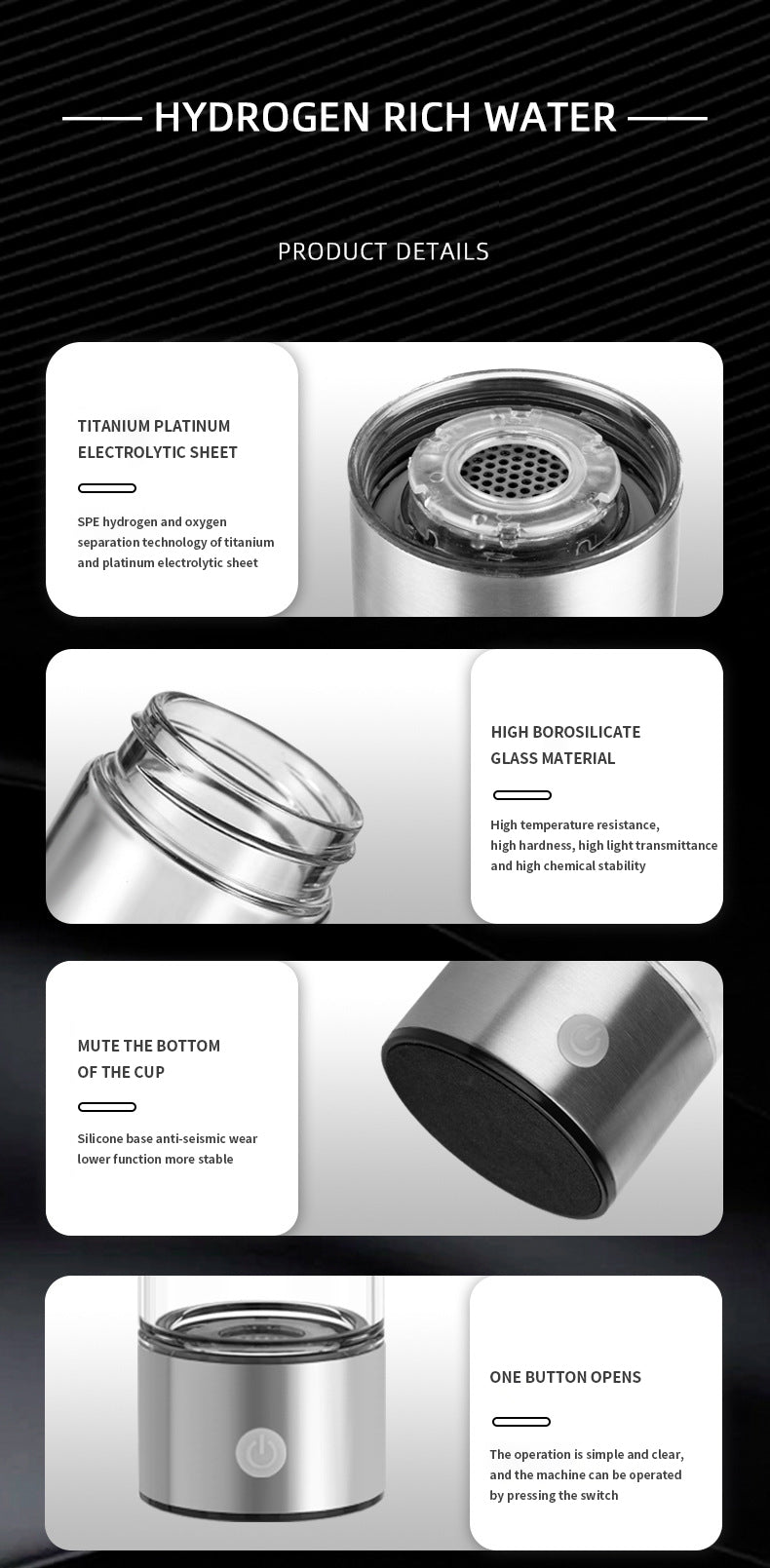 hydrogen water bottle