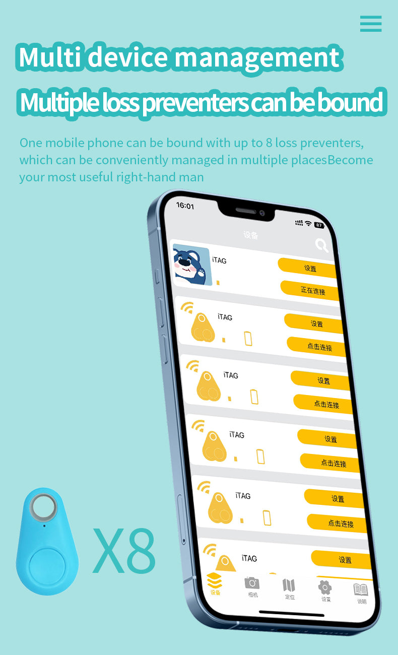Best Bluetooth Tracker| Real time Locator | Smart GPS Tag Key Finder | Tile Mate Tracker | Anti-lost Device for Pet/Car/Wallet/Kids/Keys/Luggage/Bicycle