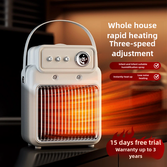 1200W Electric Room Fan Heater with Humidifier Fast Heating LED Display Overheat Protection