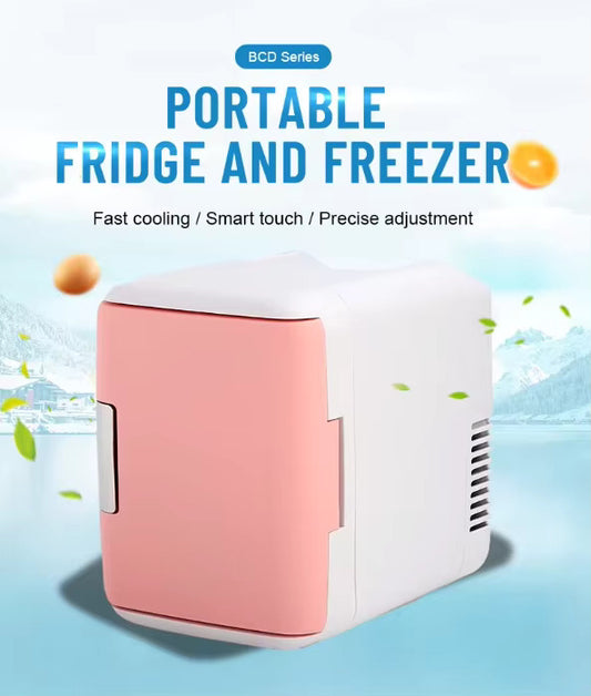 5L AC/DC Portable Mini Refrigerator | Travel Refrigerator | Skincare Fridge | Medicine Storage Fridge | Energy Efficient |For Car/Hotel/Bedroom