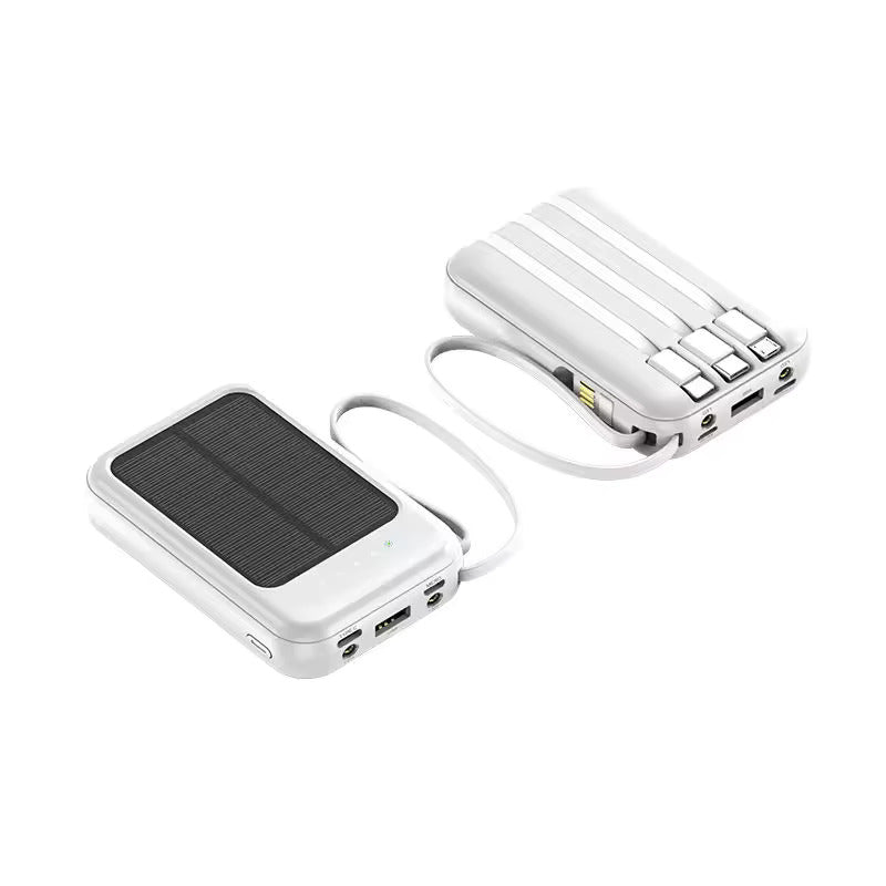 10000mAh Solar Power Bank Portable Fast USB LED Charger for iPhone, Android | 2025 New Design