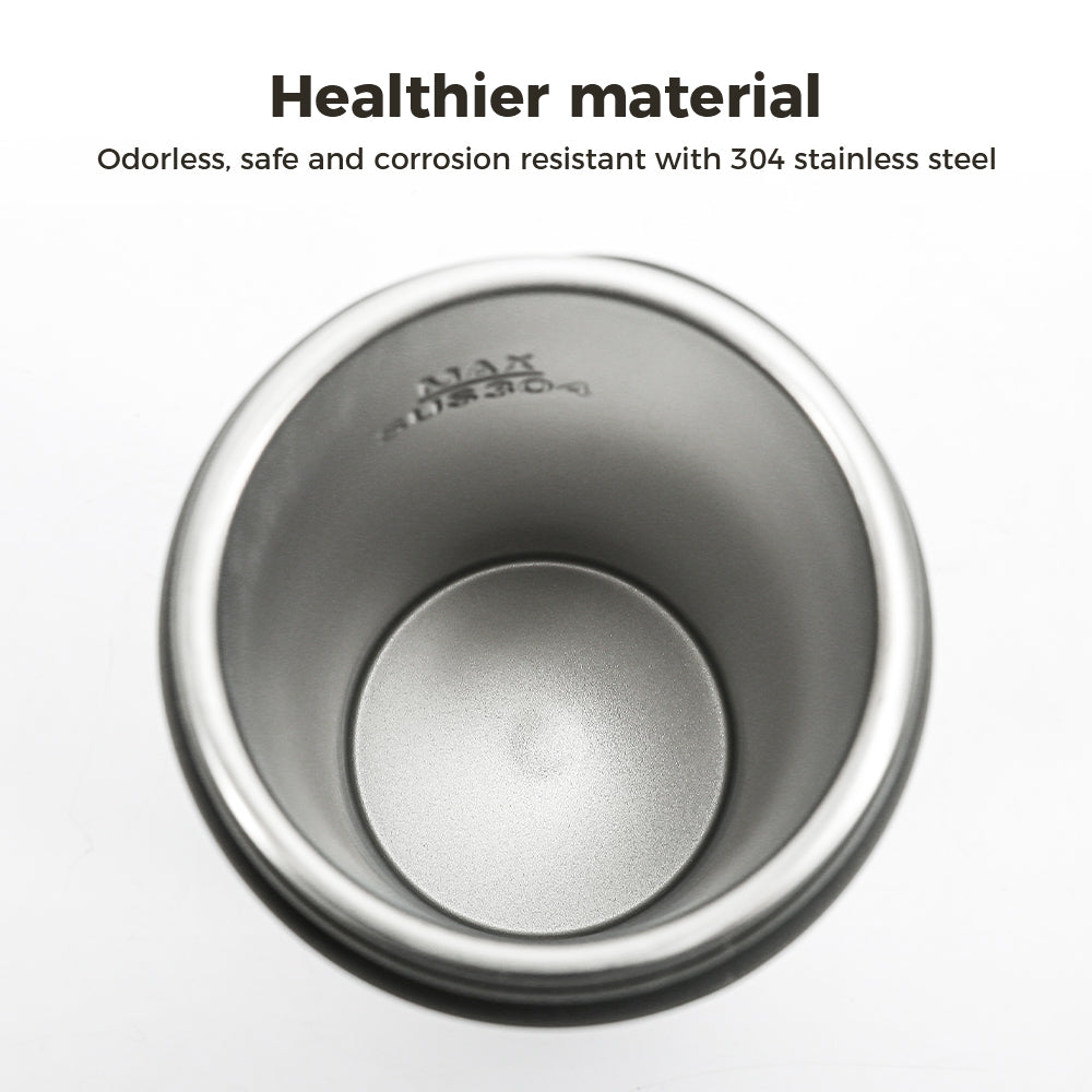 480 mL Portable Electric Kettle Travel Water Boiler Ac Powered Smart Water Bottle Multiple Temperature controls Touchscreen Stainless Steel Pot Auto Shut Off