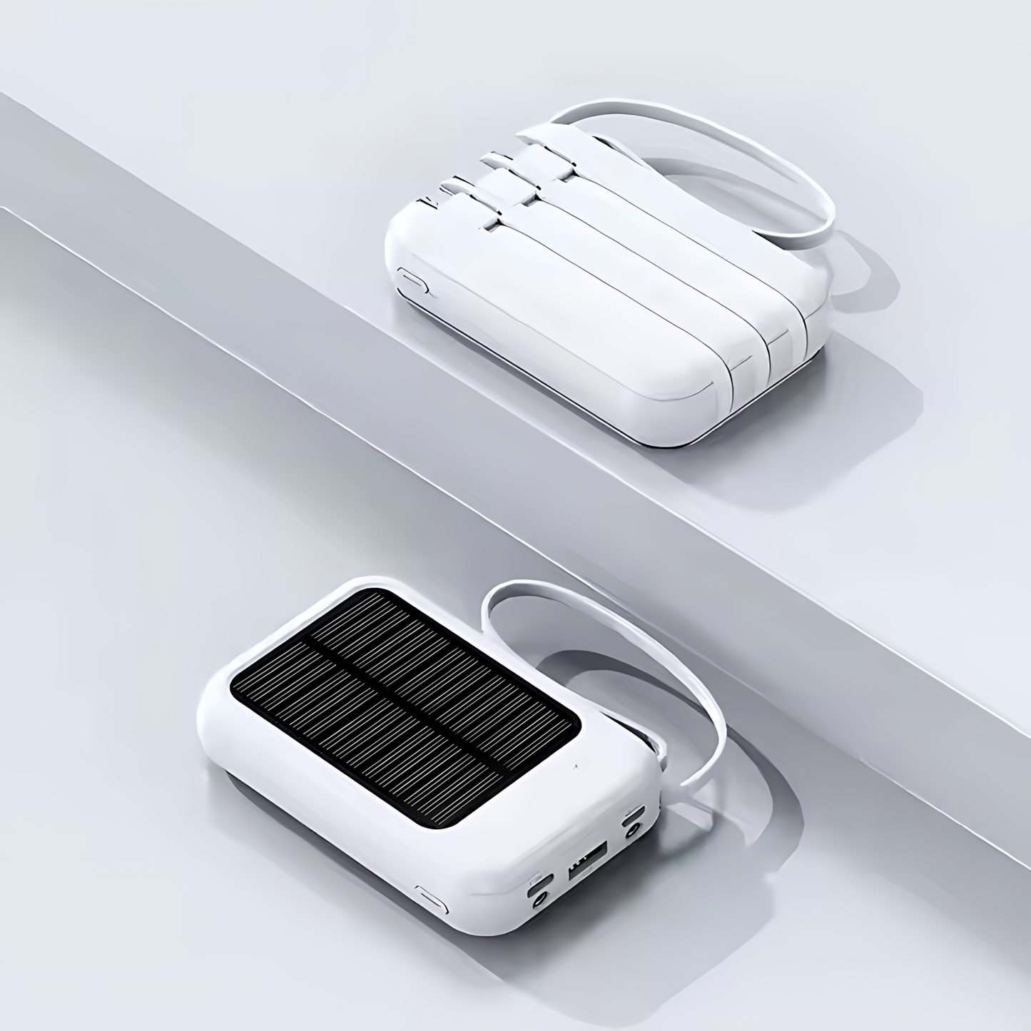 10000mAh Solar Power Bank Portable Fast USB LED Charger for iPhone, Android | 2025 New Design