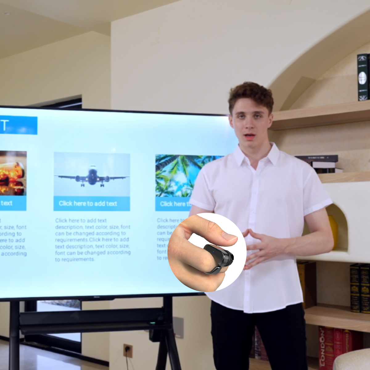 Wireless finger mouse