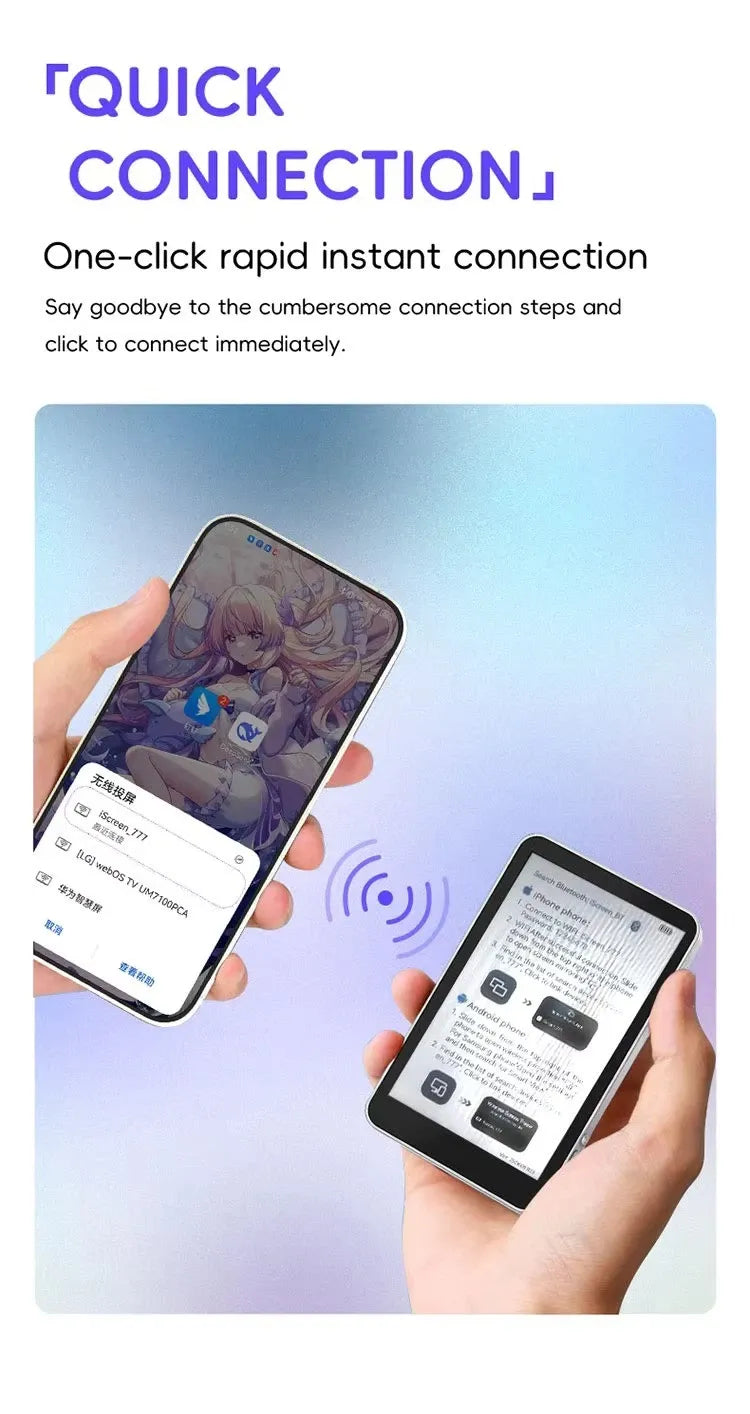 Wireless Phone Vlog Selfie Monitor Screen